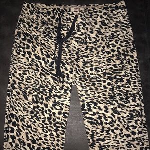 Long Cheetah Print Pants